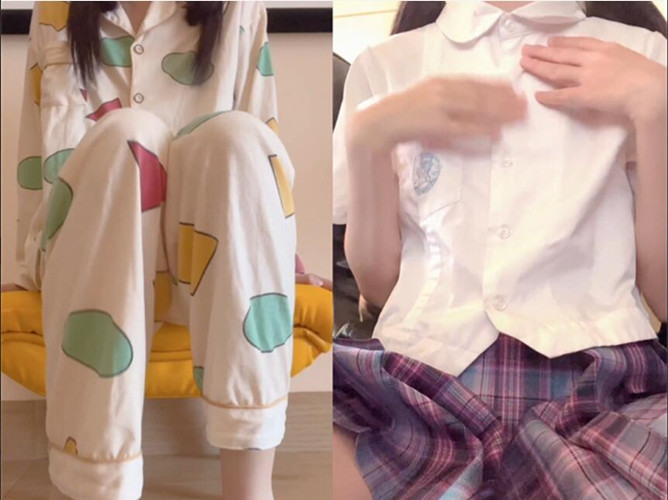 樱桃豆-JK睡衣[2V/400M]